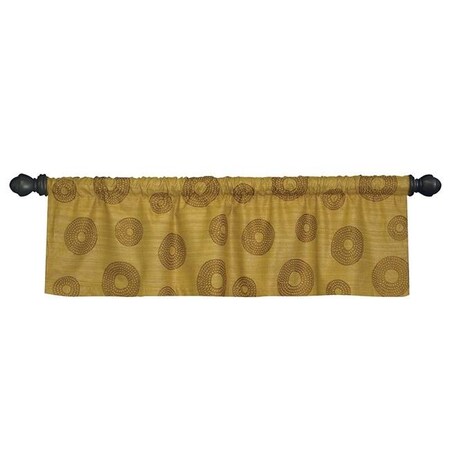 Doba-Bnt Serenity 52 x 16 in. Valance; Amber Gold SA776624